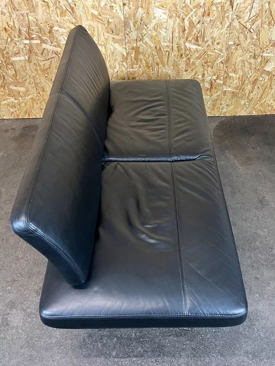 Image 1 of 1990s Area Lounge Sofa leather sofa by Antonio Citterio for Vitra Chrom Design