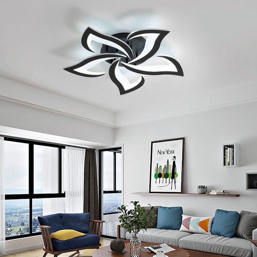 Comely Dimmable LED Ceiling Light, Ceiling Light 40W 4700LM, Remote Control/APP, 3000k-6500k Dia60cm, Ceiling Lamp per Sal