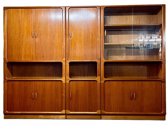 Image 1 of 70s Dyrlund Teak Shelf Wall Unit Danish Modern Design Denmark