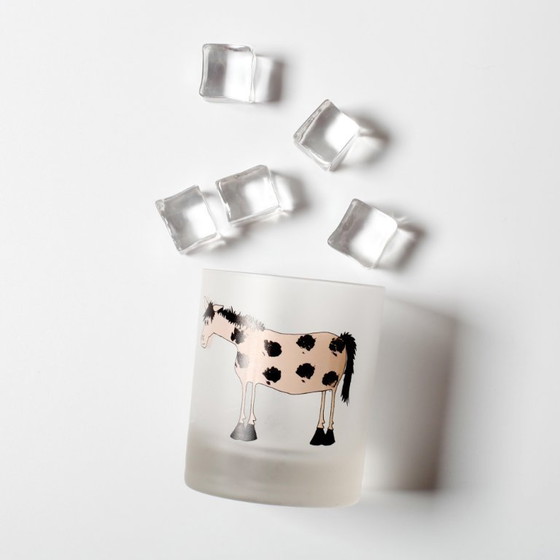 Enkel paard van matglas / Serie boerderijdieren / Dartington Designs / Engeland / jaren 2000 (photo 3 of 6)
