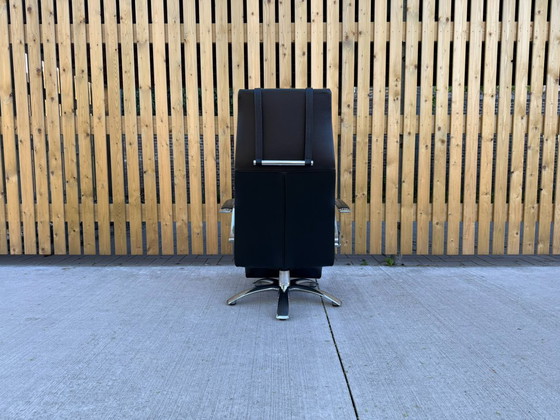 Jori Brainbuilder Mono-Move in pelle nera – Poltrone, Leather, Chrome, Modern (photo 6 of 21)