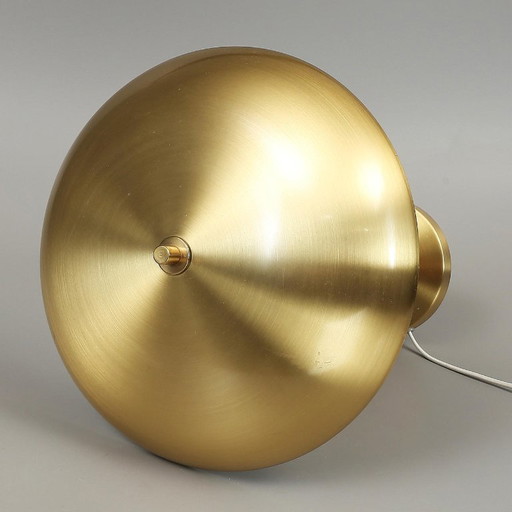 Boréns Borås B8456 – Brass and leather table lamp – Scandinavian design – Sweden, 1950s