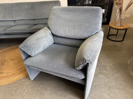 Image 1 of Leolux Bora beta complete set blue gray