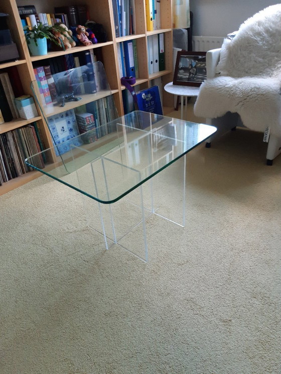 Image 1 of Table d'appoint en verre, années 1970