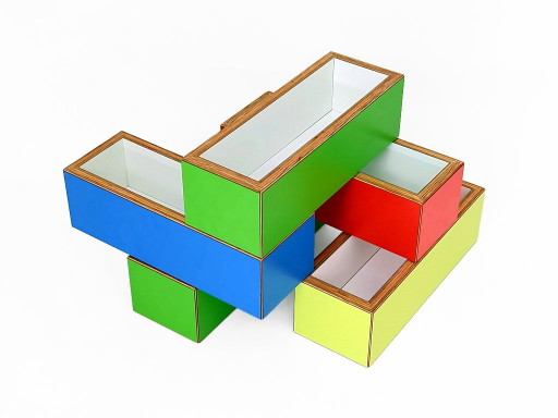 Dekorative Vintage-Pflanzgefäße – decoratieve objecten, Wood