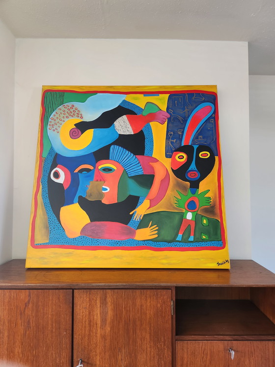 Image 1 of 1x Modern Art 100cmx100cm