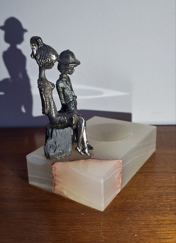 Vide-poche / Posacenere 'Les Amoureux' – Oggetti decorativi, Pietra, Metallo (photo 3 of 7)
