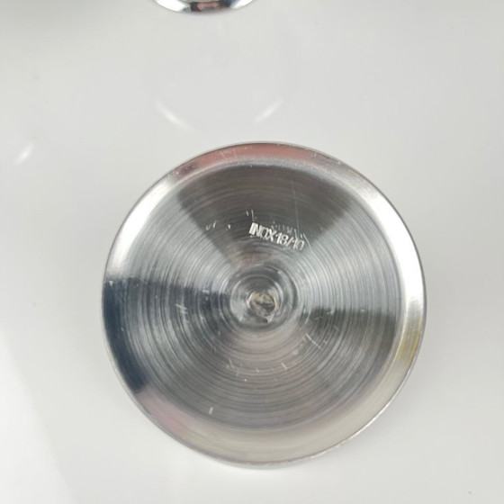 Image 1 of Set of 6 stainless steel ice cream cups, modern design