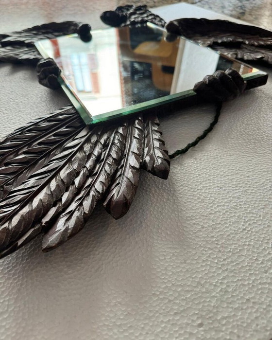 Image 1 of Sculpture d'aigle avec miroir