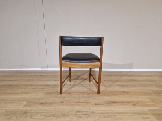 Image 1 of 4X Vintage Ah. Mcintosh 1970 - Chairs - Teak - Leather