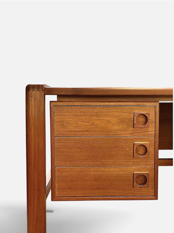 Scrivania scandinava in teak di HP Hansen, Danimarca 1970 – Mobili, Legno (photo 6 of 7)