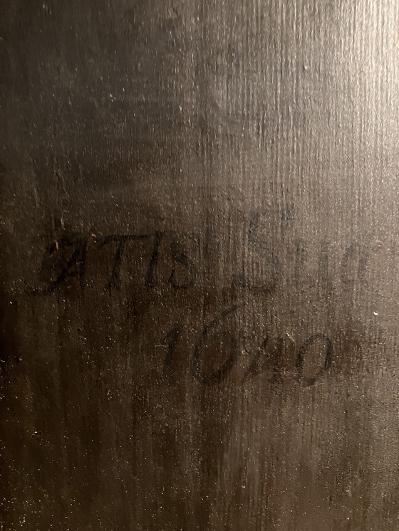 Image 1 of Antiek Schilderij Uit 1640 Op Houtpaneel