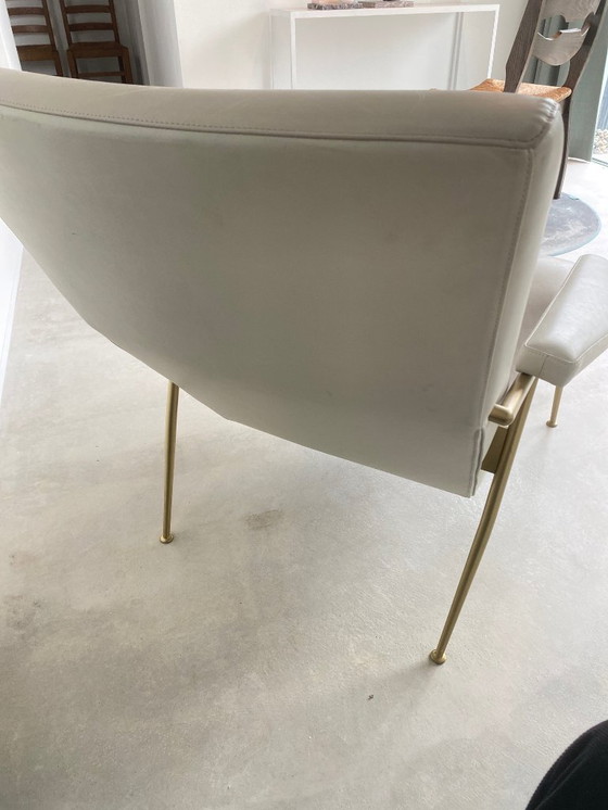 Image 1 of Molteni&C D.153.1 Leather Armchair by Gio Ponti