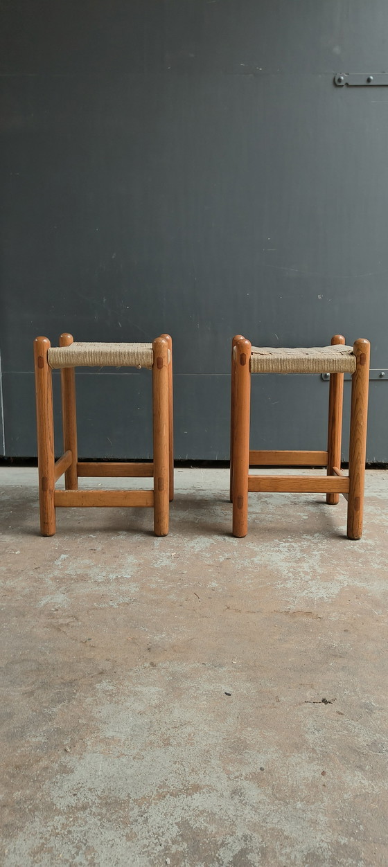 Image 1 of 2 taburetes daneses italianos de diseño de mediados de siglo de la década de 1960