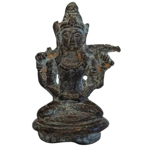 Alte Bronze Vishnu Figur