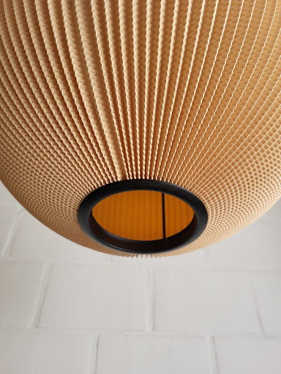 Image 1 of Vintage Pearlshade lamp XL, oranje, in de stijl van Rispal, jaren 60