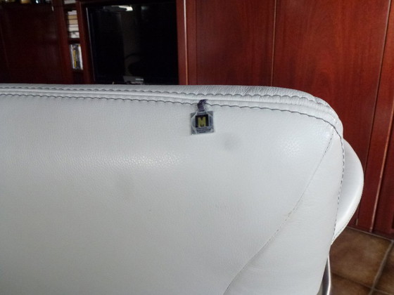 Image 1 of 2x poltrona a slitta Koinor in pelle liscia