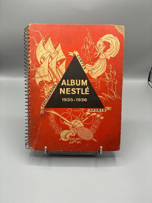 Nestlé Album – Sports, Tales, Explorations – vintage stickers – decoratieve objecten, Paper