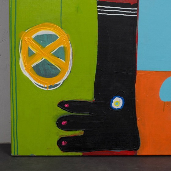 Image 1 of Unique Large “Joie De Vivre” Painting by Coen Blankwaard, Netherlands, 2013