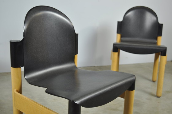 Image 1 of Thonet / Vintage Flex 2000 Beech Dining Chairs (4) / Gerd Lange / 1990S