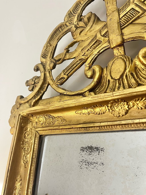 Espejo nupcial antiguo de 84x50cm