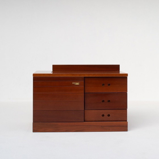 Image 1 of Set di due comodini in legno italiani di metà secolo