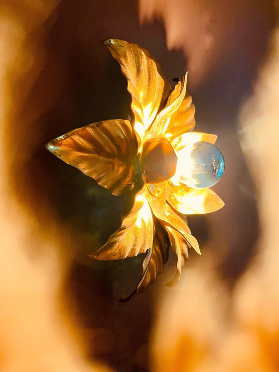 Image 1 of Bellissima lampada da parete a forma di foglia (Hans Kogl)