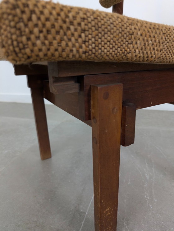 Image 1 of Paire de chaises de style Rietveld avec assise et dossier réglables, années 1950