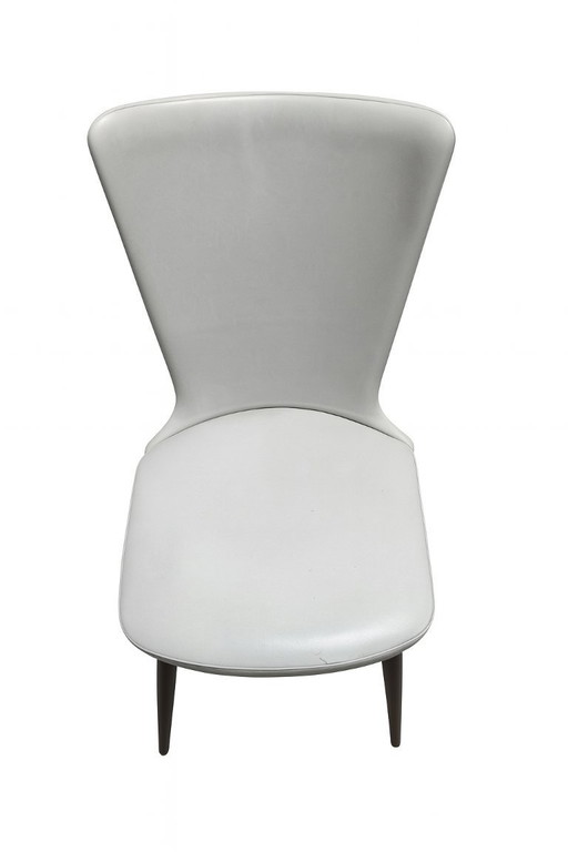 Vintage dining room chair by Baumann in skai