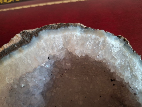 Image 1 of Rara e magnifica geode di agata e quarzo Coconut Las Choyas Messico