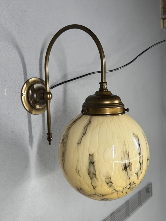 Image 1 of Suggestiva lampada da parete vintage marmorizzata di AGI Verlichting (Almelo)