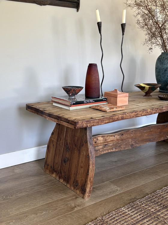 Image 1 of Wabisabi solid wood coffee table 'Baukje'