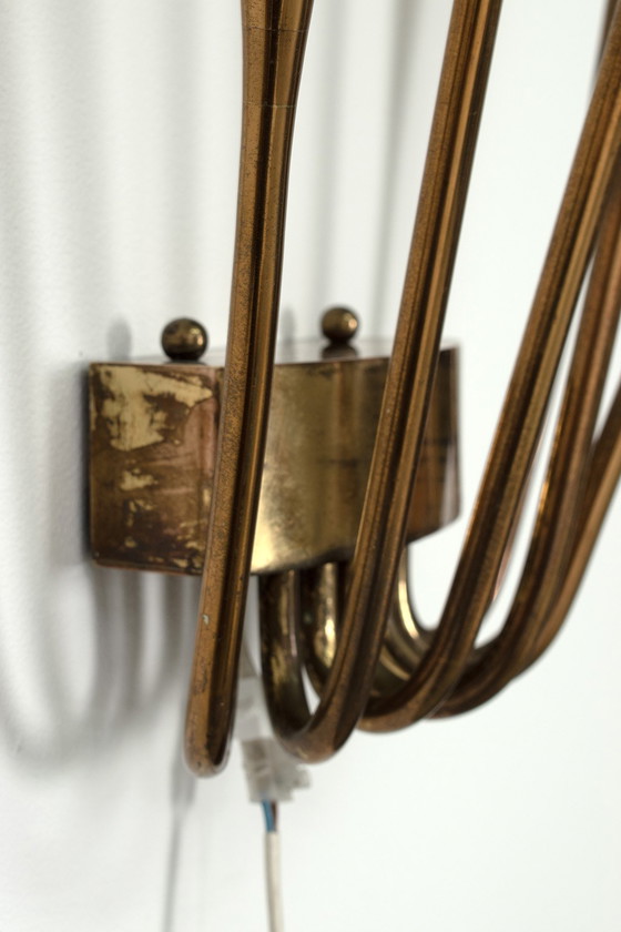 Image 1 of Set aus 2 Messing-Wandlampen