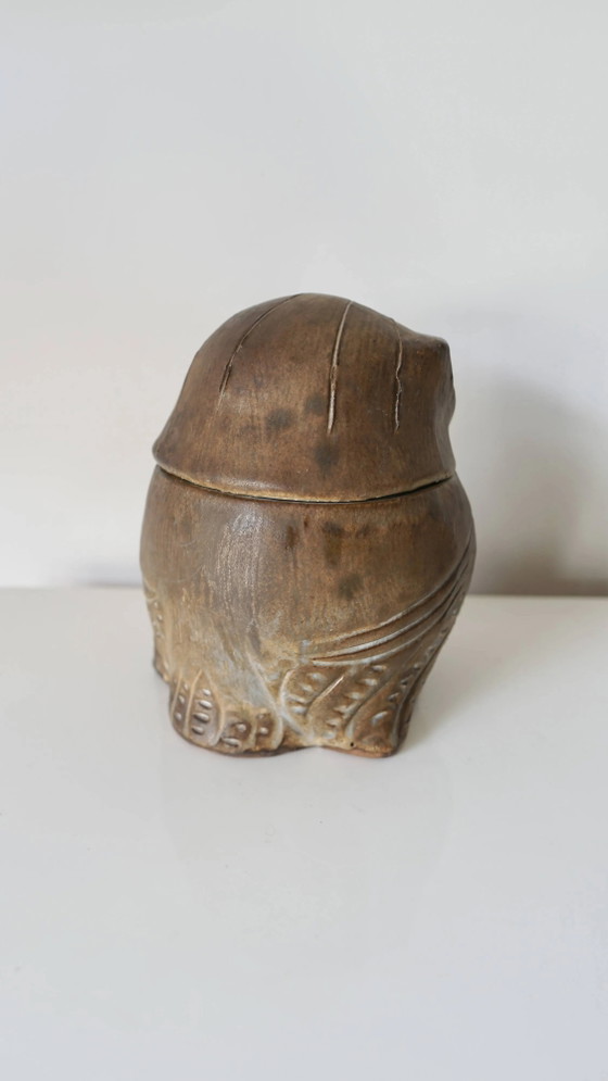 Ceramic owl sculpture - signed Agnès Escala - France, 1960s – Decorative Objects, Porcelain, Vintage (photo 8 of 16)