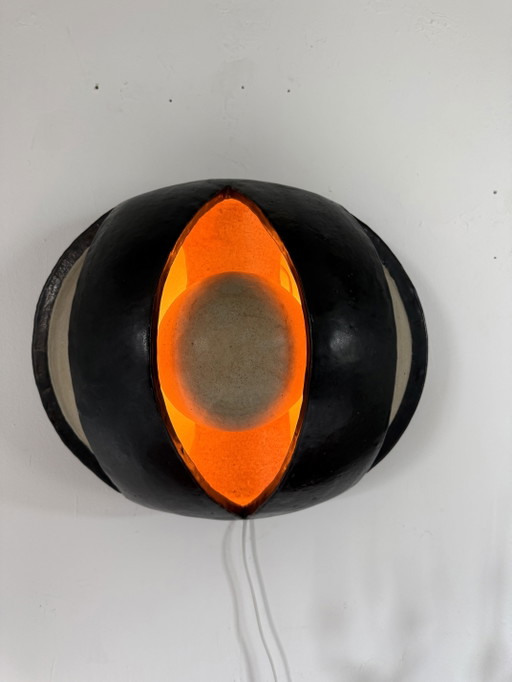 Lampada da parete vintage Vitalist in ceramica, anni '70 – wandlampen