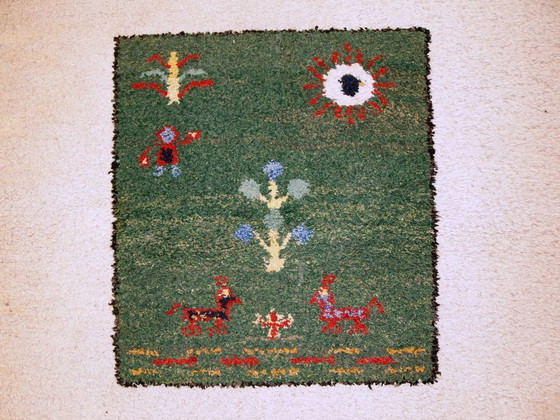 Image 1 of Tappeto Gabbeh persiano vintage fatto a mano, 140 cm x 215 cm, anni '60 - 1C344