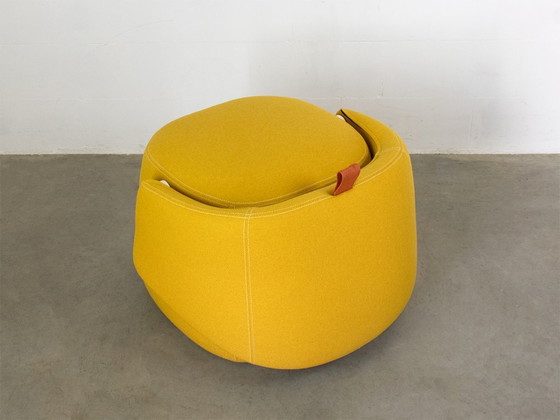 Haworth Openest Armchair and Pouf, designed by Patricia Urquiola, Textile, Yellow, Modern (photo 8 of 12)