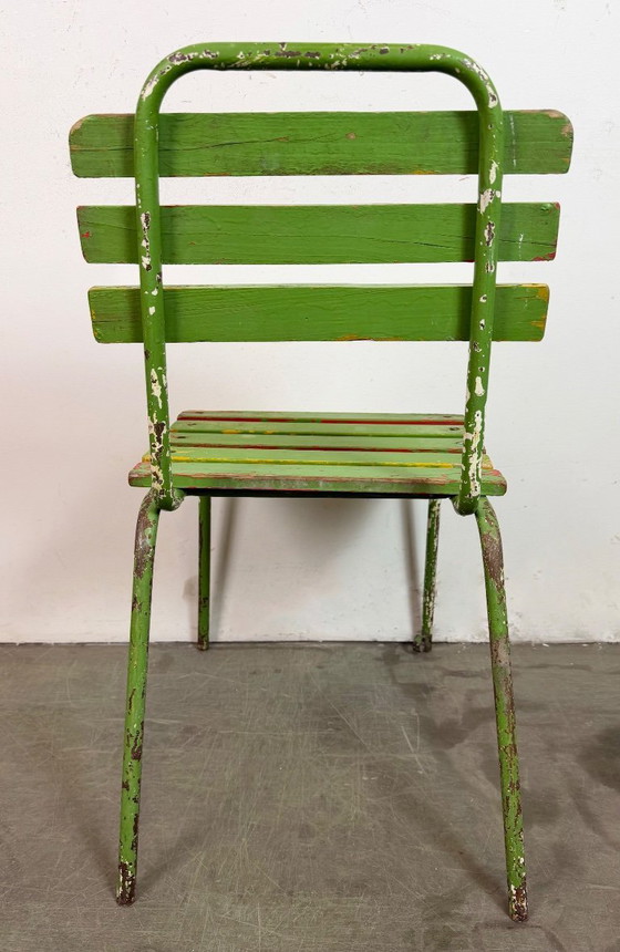 Image 1 of Vintage groene industriële stoel, jaren 60