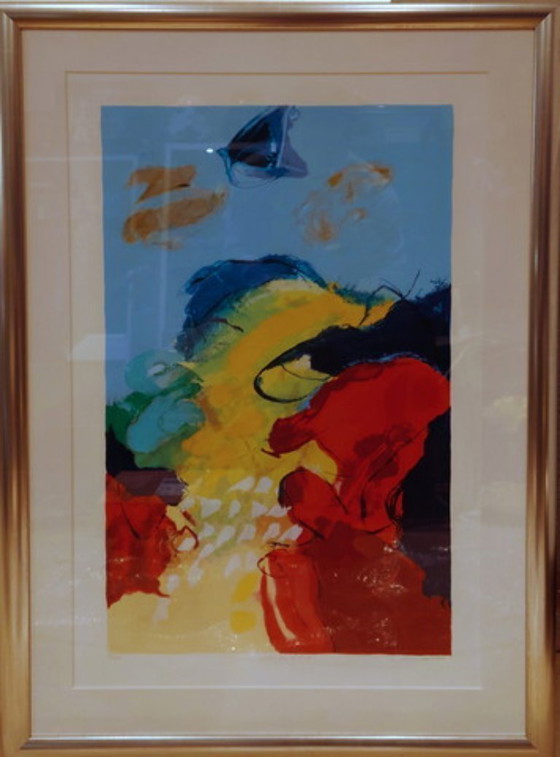 Henk Van Vessem (R.I.P.) - Sérigraphie 'L'après-midi' – Lithographies et sérigraphies, Other (photo 5 of 5)