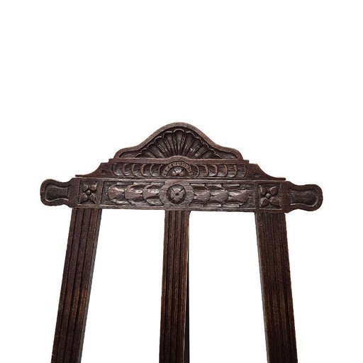 Caballete antiguo de roble, finales del siglo XIX