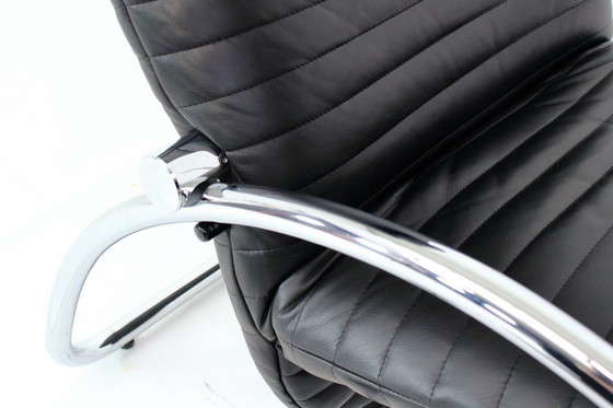 Image 1 of ¡como nuevo! Georg Appeltshauser Lounge Chair / Sillón Relax, estilo Bauhaus, cuero de primera calidad, marco cromado con funció