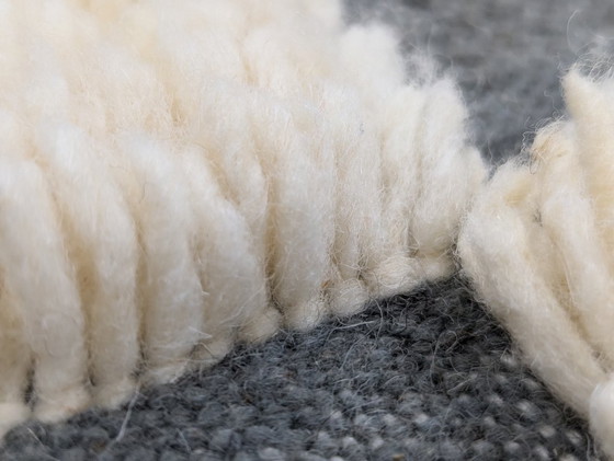 Image 1 of Berber Rug - 261 cm x 153 cm - white and gray Wool