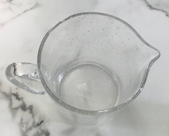 Image 1 of Transparent bubble glass pitcher