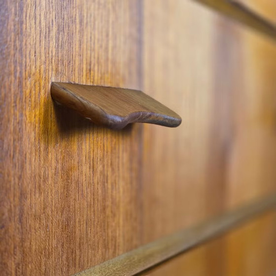 Vintage Danish Chest of drawers, teak 6 drawers 1960s Scandinavian, Wood, Brown (photo 8 of 19)