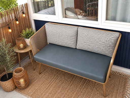 Design Tuinbank 2-zits (140cm) | Loungebank Incl kussens