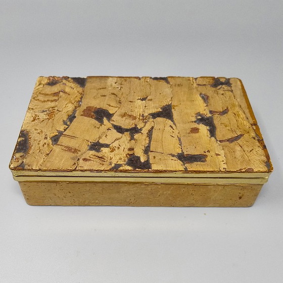 1970s Astonishing Box Crafted From Sardinian Cork. Made in Italy – Decorative Objects (photo 7 of 10)