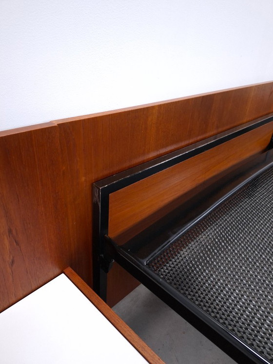 Double bed Japanese Series Cees Braakman for Pastoe and Auping with nightstands – Metal (photo 20 of 20)