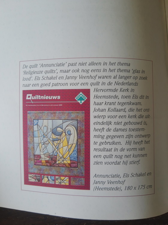 Image 1 of Wunderschönes, großes Retro-Textilkunstwerk aus Wolle aus Smyrna mit dem Titel „Verkündigung“.