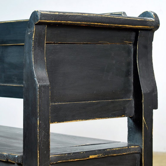 Image 1 of Antique pine drop-top bench, 1900s