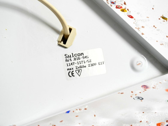 Image 1 of Post Modern Murano glass triangle ceiling lamp by Sylcom, Italy, 1985